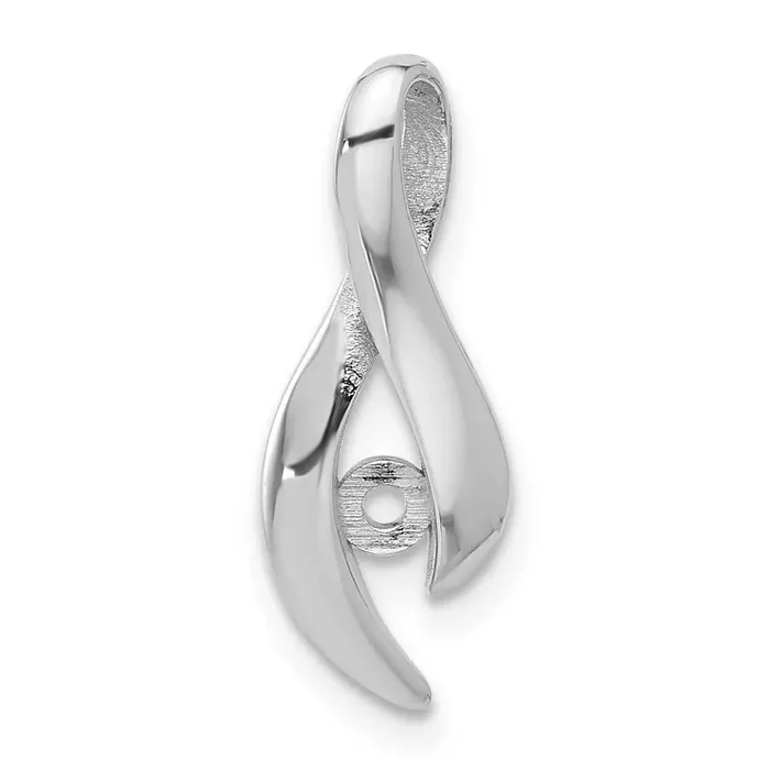 3mm Round Stone Mounting 14k White Gold XP951