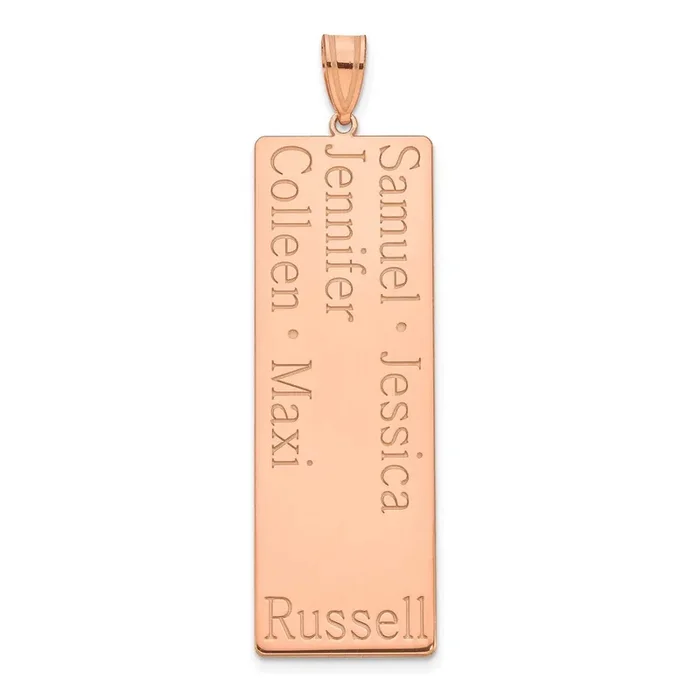 5 Name Family Pendant 14k Rose Gold XNA1281R