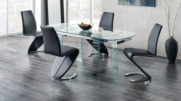 5 Piece Dining Room Set (D2160DT+D9002DC-BL)