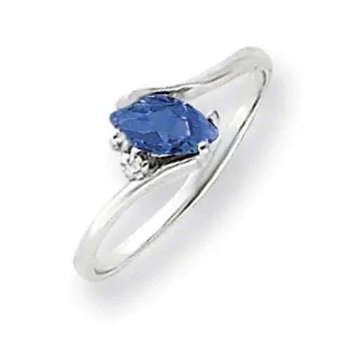 7×3.5mm Marquise Sapphire Diamond Ring 14k White Gold Y4746S_AA