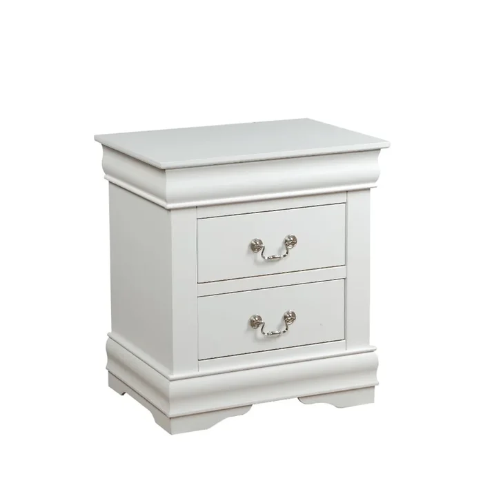 ACME Louis Philippe White Nightstand Model 23833