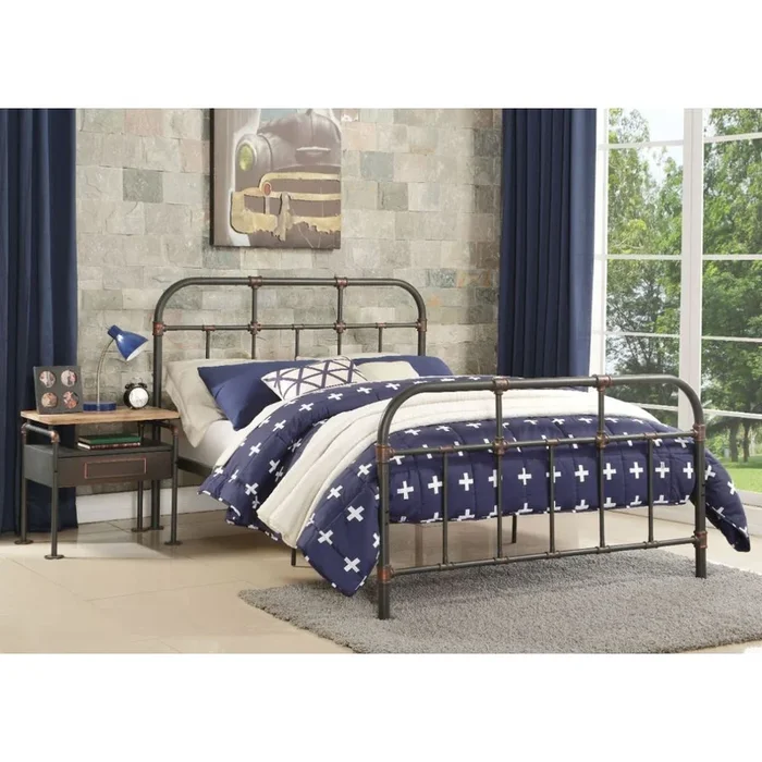 ACME Nicipolis Sandy Gray Full Bed Model 30735F