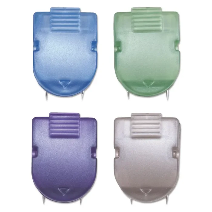 Advantus Wall Clips for Fabric Panels, 40 Sheet Capacity, Assorted Metallic Colors, 20/Box