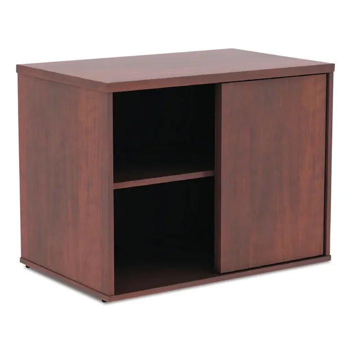 Alera® Alera Open Office Desk Series Low Storage Cabinet Credenza, Woodgrain Laminate, 29.5″ x 19.13″ x 22.78″, Medium Cherry