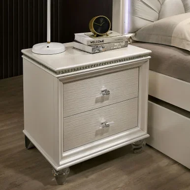 ALLIE Nightstand, Pearl White / CM7901N