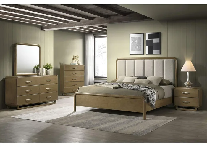 Amsbury 5-piece California King Bedroom Set Nutmeg