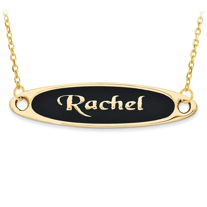 Antiqued or Sandblast Monogram Plate 14k Yellow Gold Casted High Polished XNA522Y