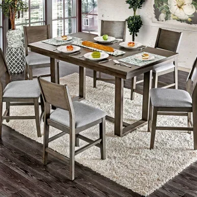 ANTON 7 Pc. Counter Ht. Table Set / CM3986PT-7PC