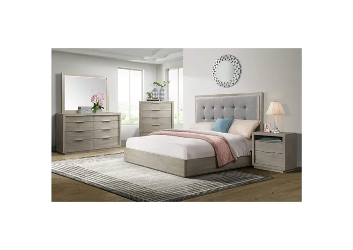 Arcadia 2 – Drawer Nightstand With USB In Grey