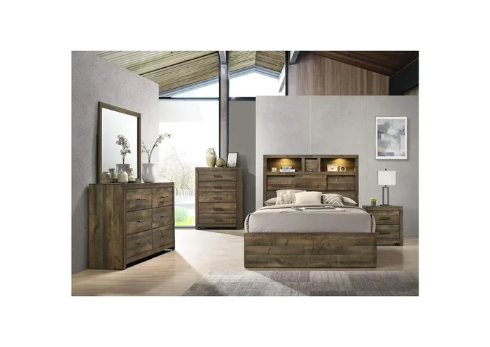 Bailey Queen Panel 5 Piece Bedroom Set With Bluetooth