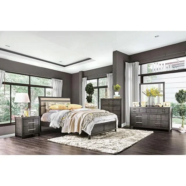 Berenice Gray/Beige Queen Bed