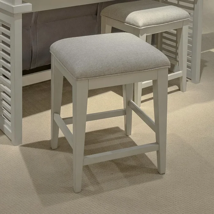 Berkley Square – Upholstered Console Stool (RTA) – Brown