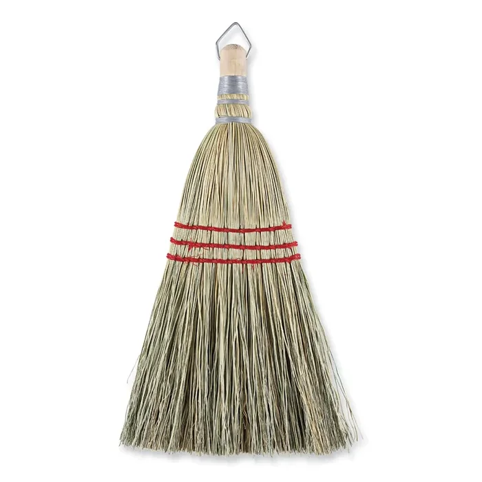 Boardwalk® Corn Whisk Broom, Corn Fiber Bristles, 9″ Bristle Length, Yellow, 12/Carton