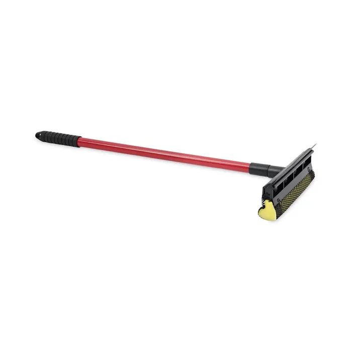 Boardwalk® General-Duty Squeegee, 8″ Wide Blade, Black/Red, 21″ Handle