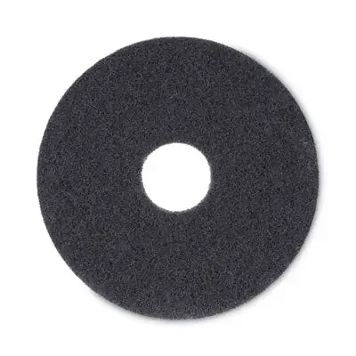 Boardwalk® Stripping Floor Pads, 13″ Diameter, Black, 5/carton