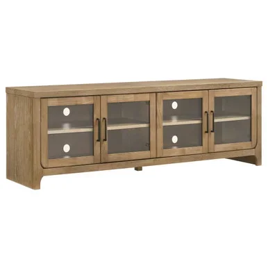 Brenham 79-inch 4-door TV Stand Media Console Washed Oak / CS-720130