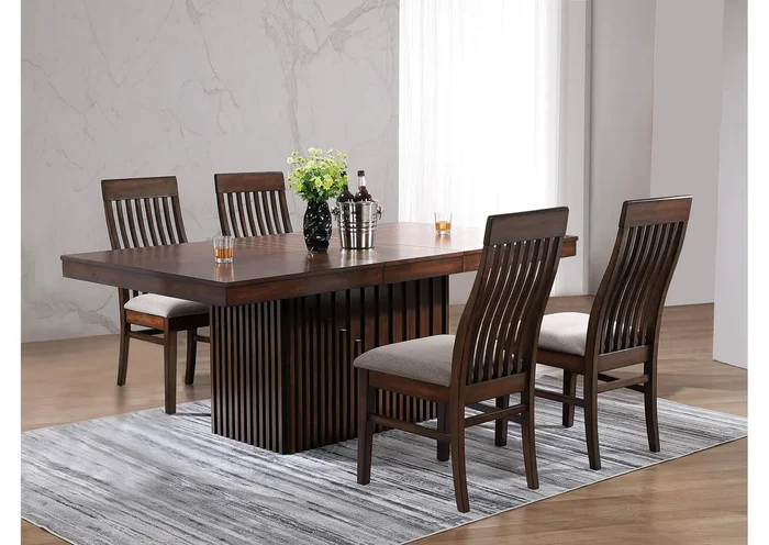 Briarwood 5-piece Extension Leaf Dining Table Set Mango Oak
