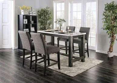 BRULE 5 Pc. Counter Ht. Table Set / CM3736PT-GY-5PC