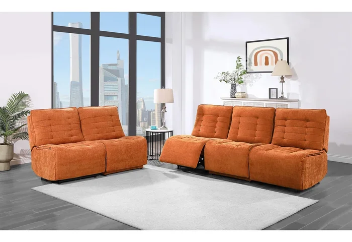 BUILD IT YOUR WAY U6066 RUST 3 POWER SOFA