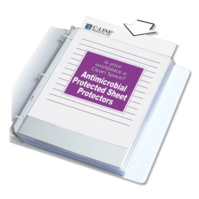 C-Line® Hvywt Poly Sht Protectors, Clear, Top-Loading, 2″, 11 x 8.5, 100/BX