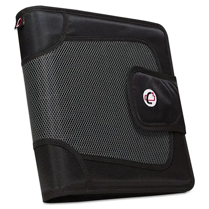 Case it™ Premium Velcro Closure Binder, 3 Rings, 2″ Capacity, 11 X 8.5, Black