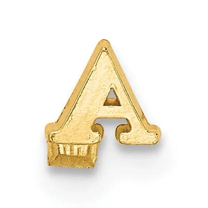 Casted Letter A 14k Yellow Gold YG2219A