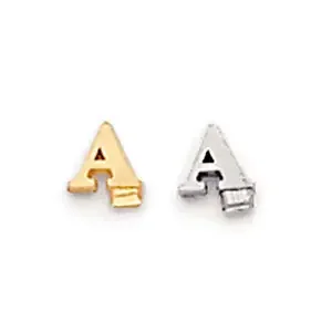 Casted Letter Q 14k Yellow Gold YG2219Q