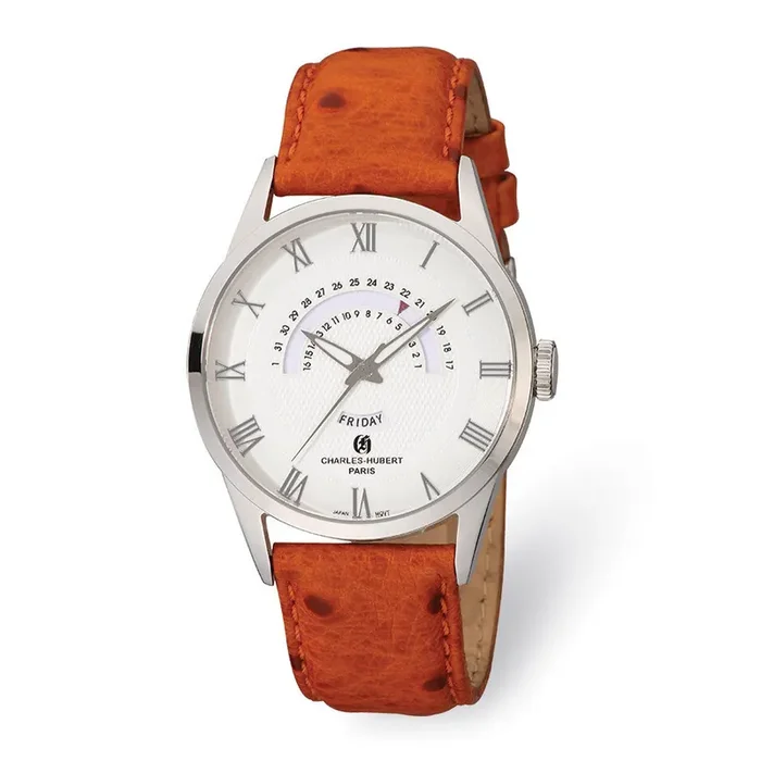 Charles Hubert White Dial Men‘s Watch Stainless Steel XWA5542