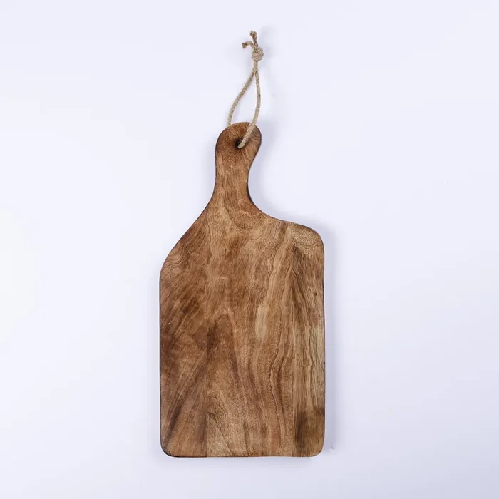 Chopping Board Bottle Neck with Hanging Hole –Wood, in 15.75×8″