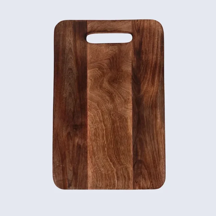 Chopping Board Round Corner –Wood, in 15×9.75″