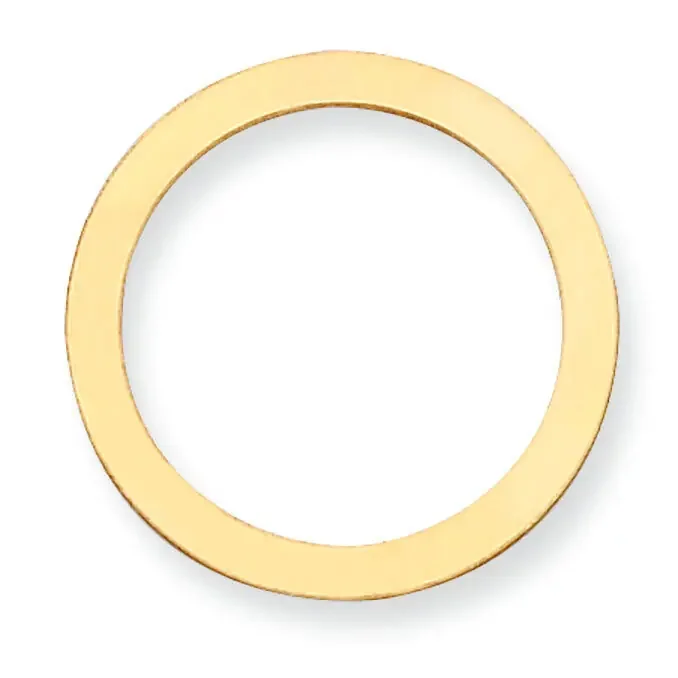 Circle with Hole Stamping 14k Yellow Gold YG1058
