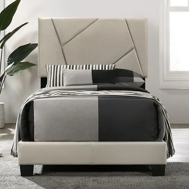CLEOME Twin Bed, Light Gray