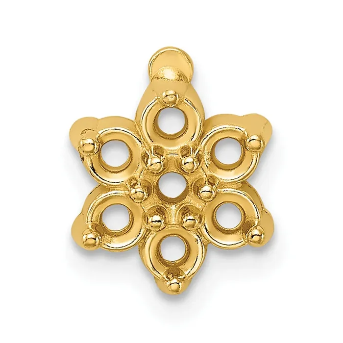 Cluster 7-Stone Top .12ct. Setting 14k Yellow Gold YG295