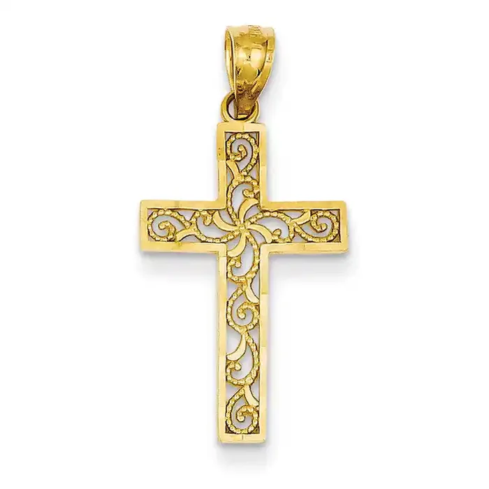 Cross Pendant 14k Gold XR1207