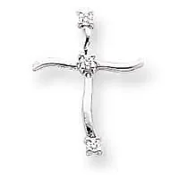 Cross Pendant Mounting 14k White Gold XP976