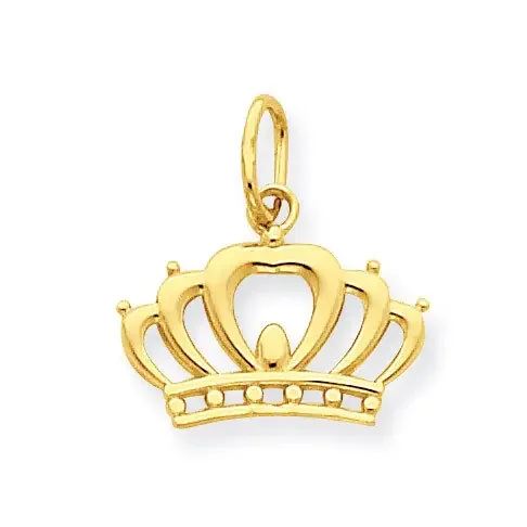 Crown Charm 14k Gold YC1036