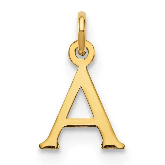 Cutout Letter A Initial Pendant 14k Gold XNA1160Y/A
