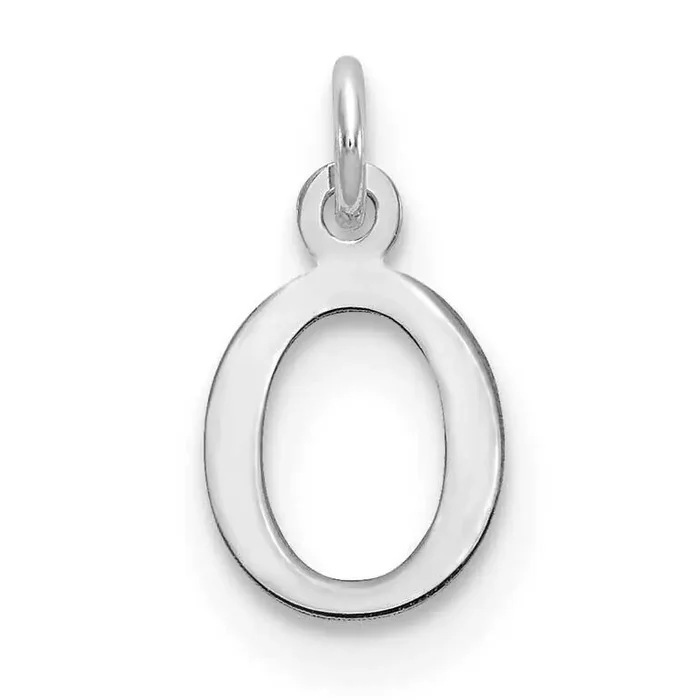 Cutout Letter O Initial Pendant 14k White Gold XNA1160W/O