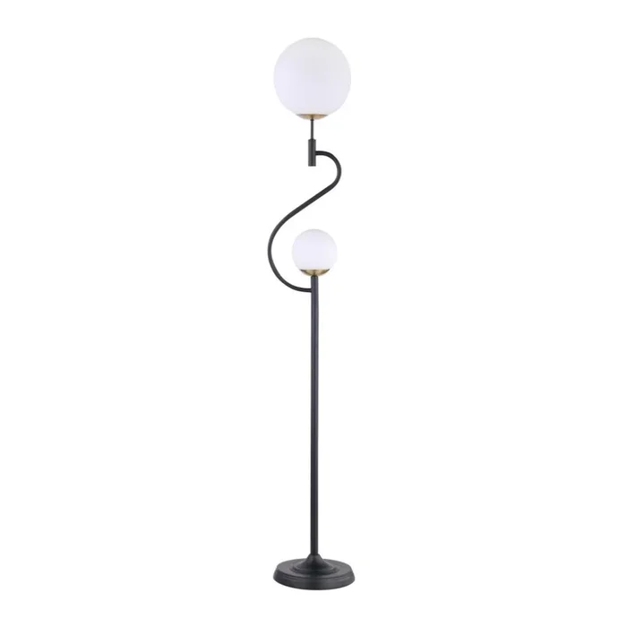 DACKI 69-inch Dual Spherical Bulb Metal Floor Lamp