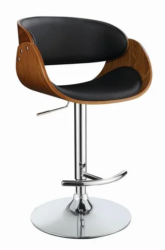Dana Adjustable Bar Stool Black and Chrome / CS-104965