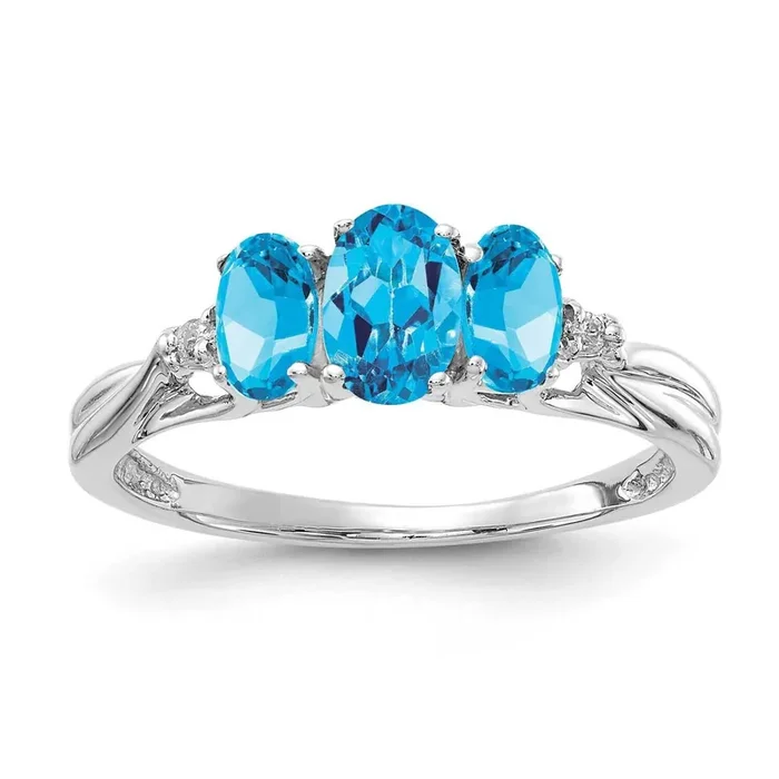 Diamond & Gemstone Ring Mounting 14k White Gold Y4613W