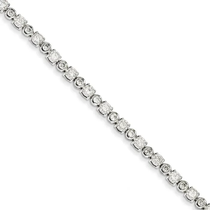 Diamond Bracelet 14k White Gold Y10833A