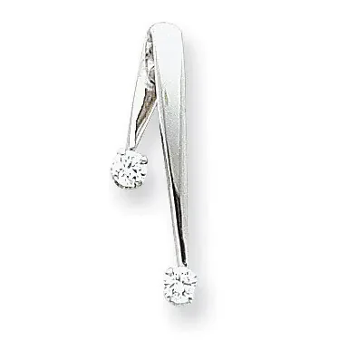 Diamond chain slide 14k white Gold XP34WVS