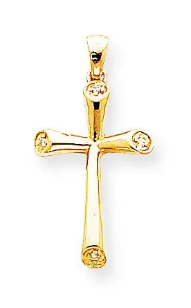 Diamond Cross Pendant 14k Gold XP755AA