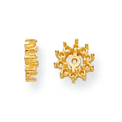 Diamond Earring Jacket Component 14k Yellow Gold YG918