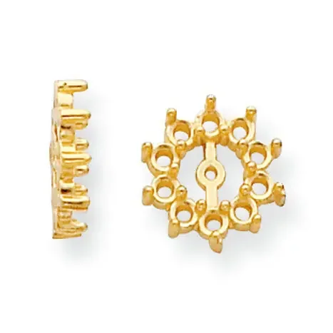 Diamond Earring Jacket Component 14k Yellow Gold YG921