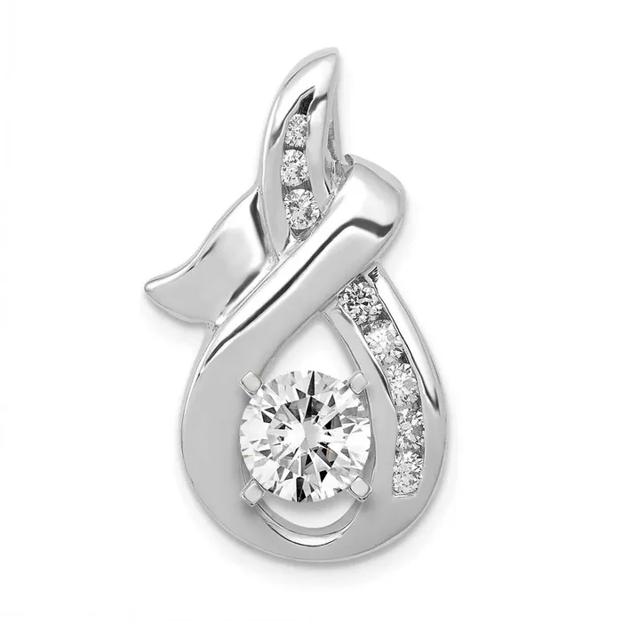 Diamond slide 14k White Gold XSW121A