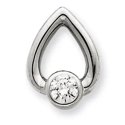 Diamond Slide Mounting 14k White Gold XSW373