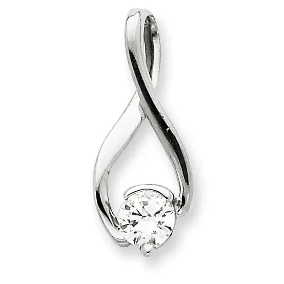 Diamond Slide Mounting 14k White Gold XSW379