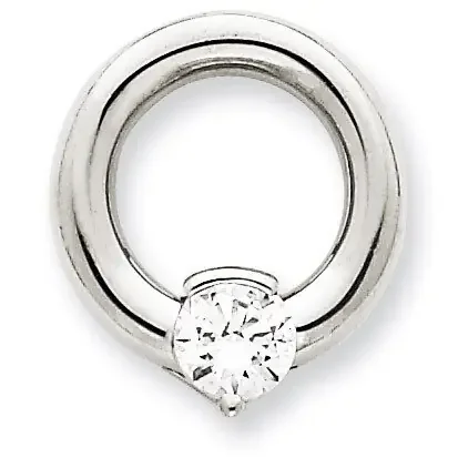 Diamond Slide Mounting 14k White Gold XSW390